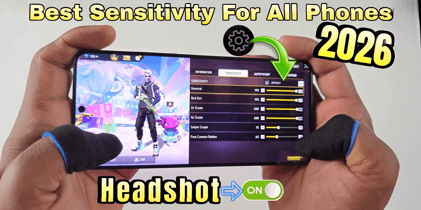 Free Fire Best Sensitivity Settings for Headshots (2026)
