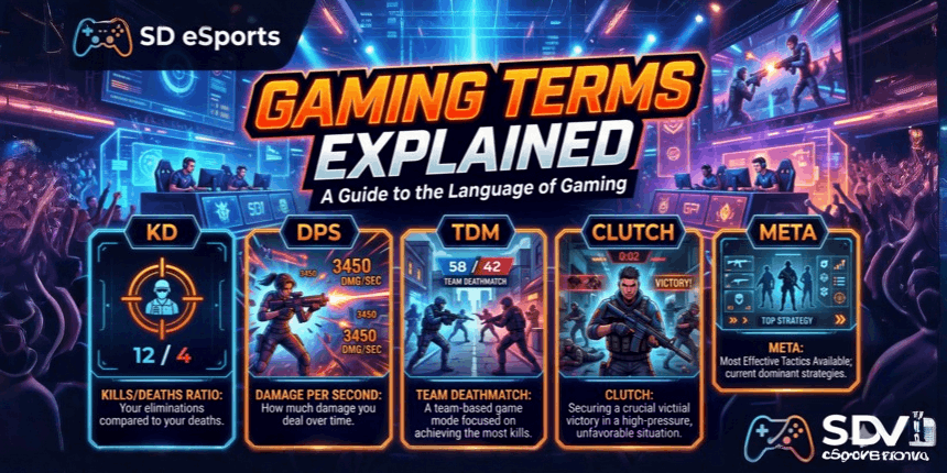 Gaming Terms Explained: What KD, DPS, TDM, Clutch, and Meta Actually Mean